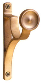 Satin Brass End Bracket