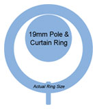 19mm Pole and Curtain Ring